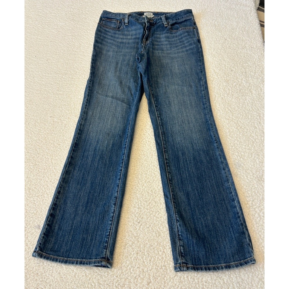 L.L. Bean Women's 1912 Favorite Fit Jeans Size 6 Blue Straight Leg